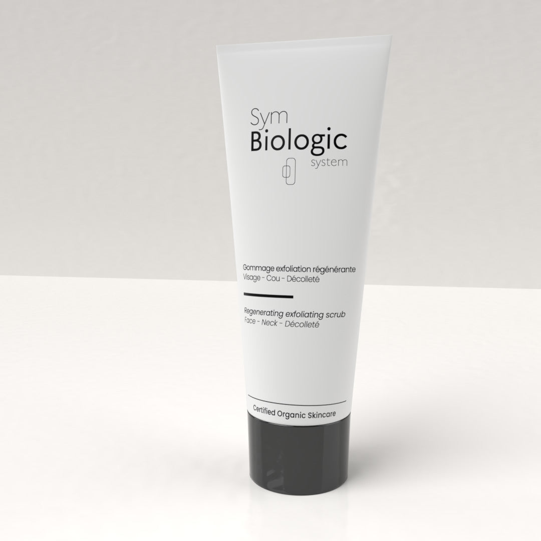 Regenerating Exfoliating Scrub in a 50ml tube against a pure white background, for skin regeneration and exfoliation.&quot;  Rescue Cream Multi-Recovery: &quot;Rescue Cream Multi-Recovery in a 50ml tube shown on a white background, emphasizing its multi-recovery benefits for stressed skin.